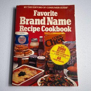 Favorite Brand Name Recipe Cookbook | Vintage 1980s Cookbook |